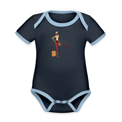 BrowOutfitPNG png - Organic Contrast SS Baby Bodysuit
