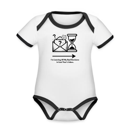 Last Year's Inbox T-Shirt - Organic Contrast SS Baby Bodysuit