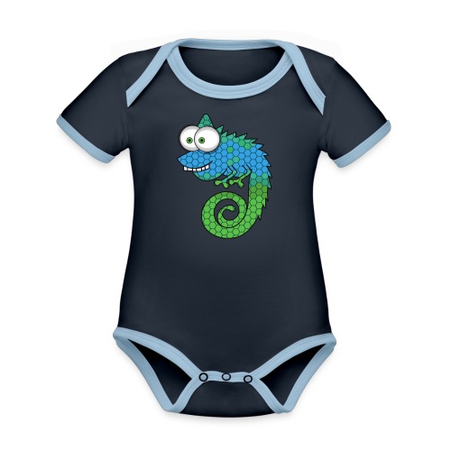 Alex Color - Organic Contrast SS Baby Bodysuit