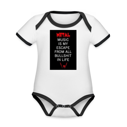 Metal - Organic Contrast SS Baby Bodysuit