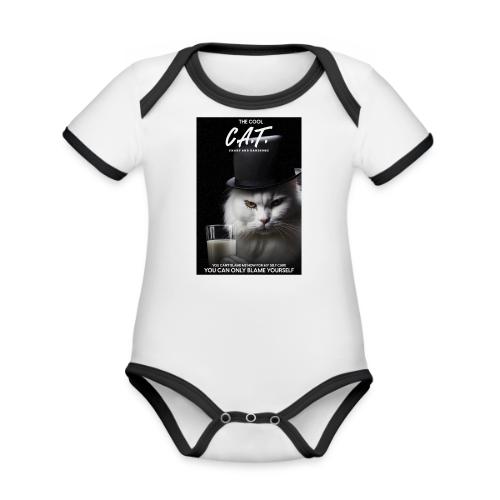 The Cool Cat - Organic Contrast SS Baby Bodysuit