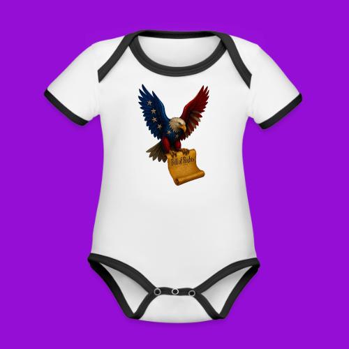 Bill of Rights Bald Eagle - Organic Contrast SS Baby Bodysuit