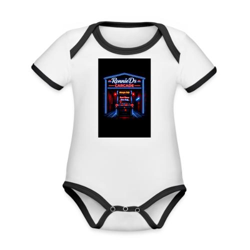 Carcadelogo3 - Organic Contrast SS Baby Bodysuit