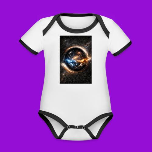 EntangledPhotonsWormhole - Organic Contrast SS Baby Bodysuit