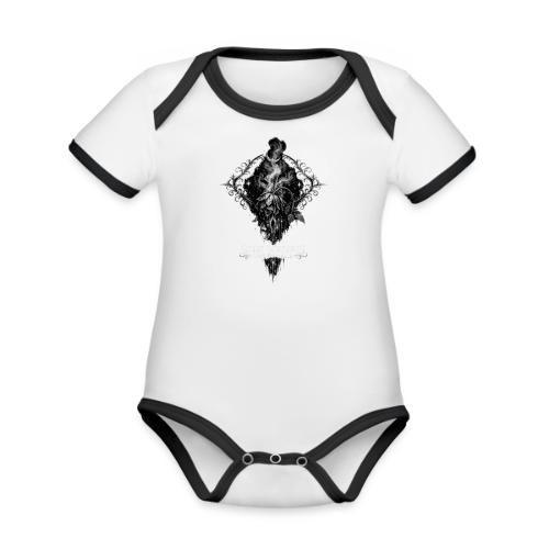 Wilted Rose Turning | Some sorrows don't echo back - Organic Contrast SS Baby Bodysuit