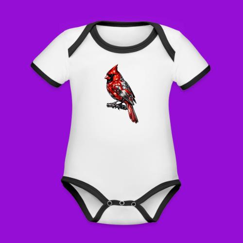 Silver Cardinal - Organic Contrast SS Baby Bodysuit