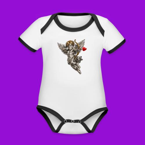 Metallic Cupid - Organic Contrast SS Baby Bodysuit