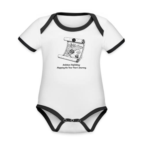 Unfolding Map of Ambition T-Shirt - Organic Contrast SS Baby Bodysuit