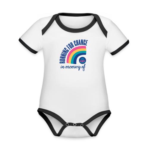 Running for change in memory of... - Organic Contrast SS Baby Bodysuit