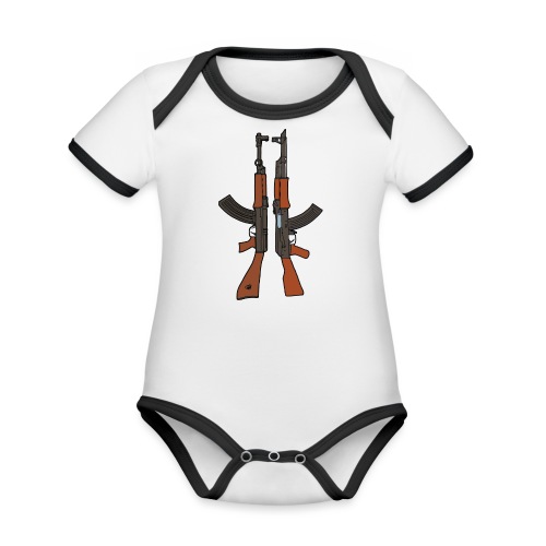 VZ58 AK47 - Organic Contrast SS Baby Bodysuit