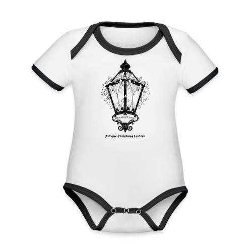 Antique Christmas Lantern T-Shirt - Organic Contrast SS Baby Bodysuit