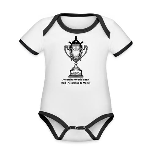 Sarcastic Dad T-Shirt - Organic Contrast SS Baby Bodysuit