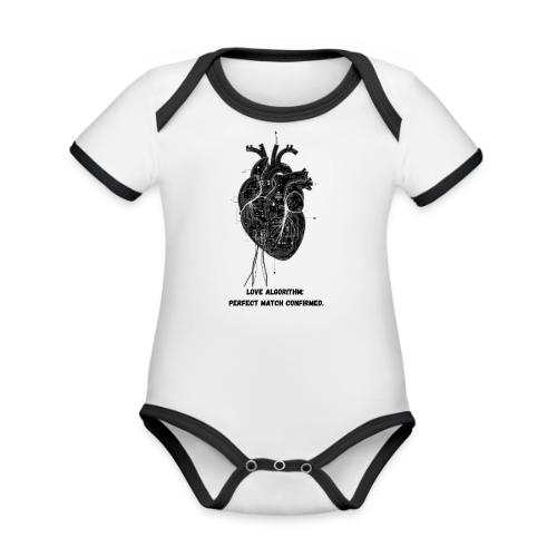 Love Algorithm T-Shirt - Organic Contrast SS Baby Bodysuit