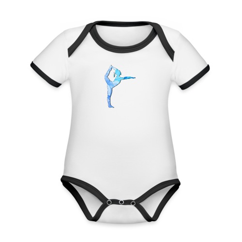 dancer - Organic Contrast SS Baby Bodysuit