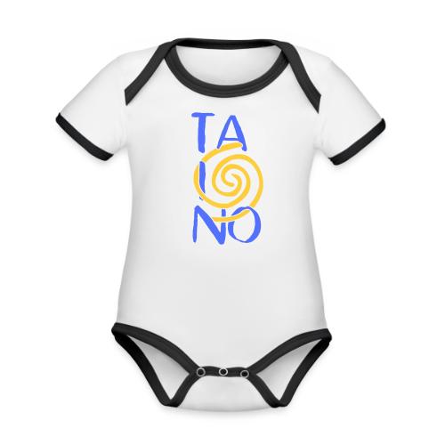 Taino Spiral - Organic Contrast SS Baby Bodysuit