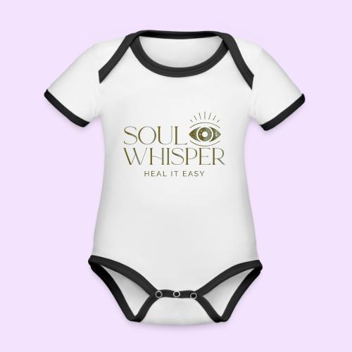Soul Whisper - Metallic Design - Organic Contrast SS Baby Bodysuit