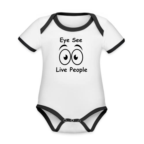 Eye See Live People - Organic Contrast SS Baby Bodysuit