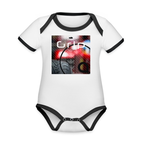 The Grip EP - Organic Contrast Short Sleeve Baby Bodysuit