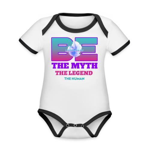 Be Legendary - Organic Contrast SS Baby Bodysuit