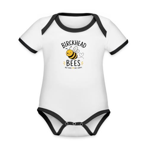 Birckhead Bees Bee Kind Bee Happy - Organic Contrast SS Baby Bodysuit