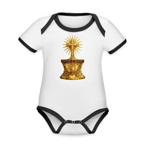 Wisdom is Heaven - Organic Contrast SS Baby Bodysuit