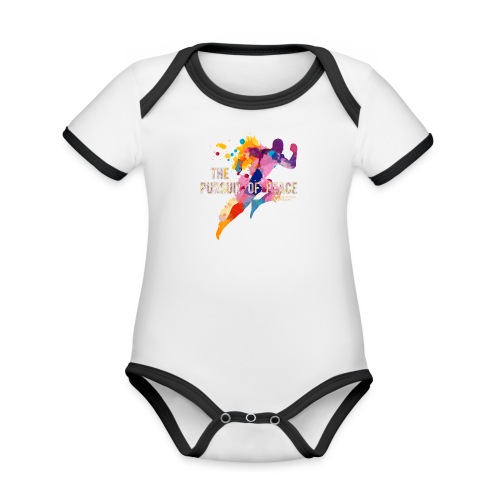 Pursuit of Peace - Organic Contrast SS Baby Bodysuit