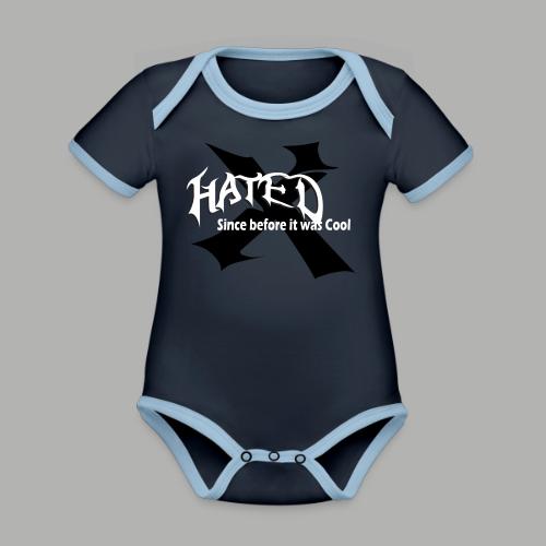 Hated Front - Organic Contrast SS Baby Bodysuit