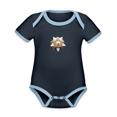 Star Orb - Organic Contrast SS Baby Bodysuit