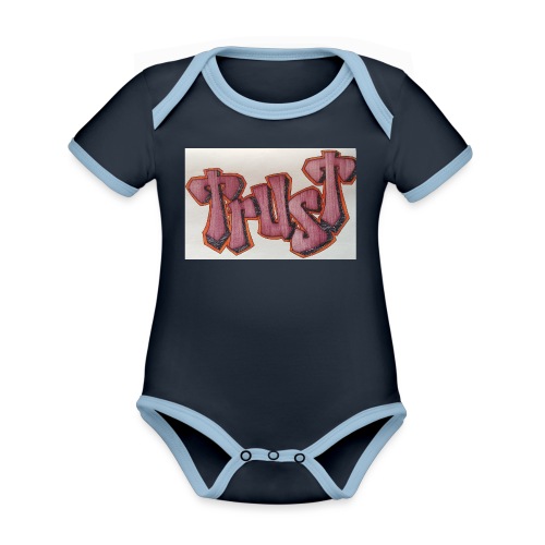 TRUST - Organic Contrast SS Baby Bodysuit