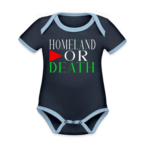 Homeland, freedom, Christmas, children, family, an - Organic Contrast SS Baby Bodysuit