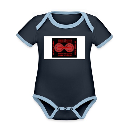 The Make It Happen Design | CreateMeInfinity - Organic Contrast SS Baby Bodysuit
