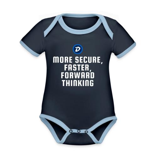 Digibyte. More secure, faster, forward thinking - Organic Contrast SS Baby Bodysuit