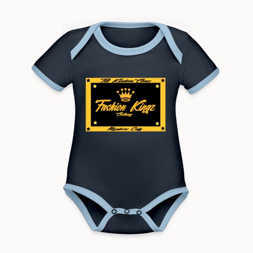 Fashion Kingz Clothing Members Only - Organic Contrast SS Baby Bodysuit