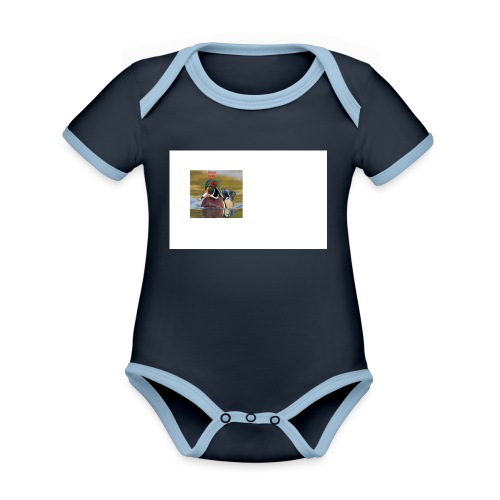 duck_life - Organic Contrast SS Baby Bodysuit