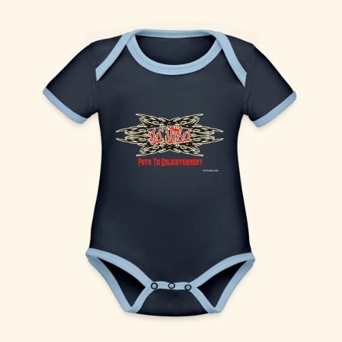 JiuJitsuPathToEnligt_wbTD - Organic Contrast SS Baby Bodysuit