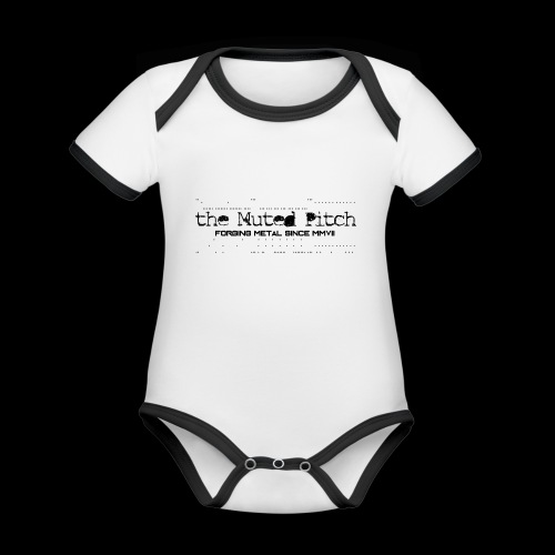 10th Anniversary - Organic Contrast Short Sleeve Baby Bodysuit