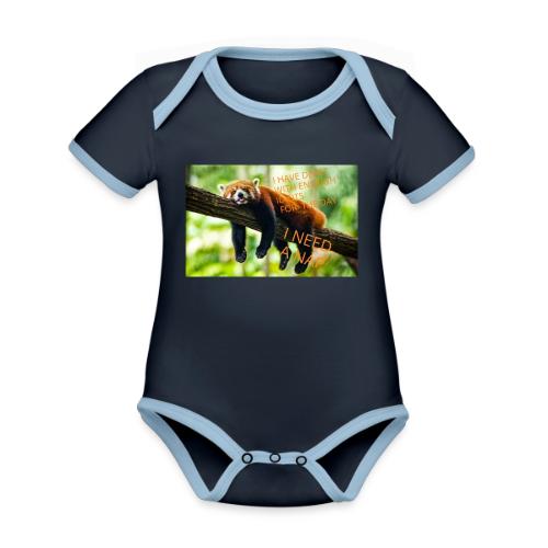 Fox napping meme - Organic Contrast SS Baby Bodysuit