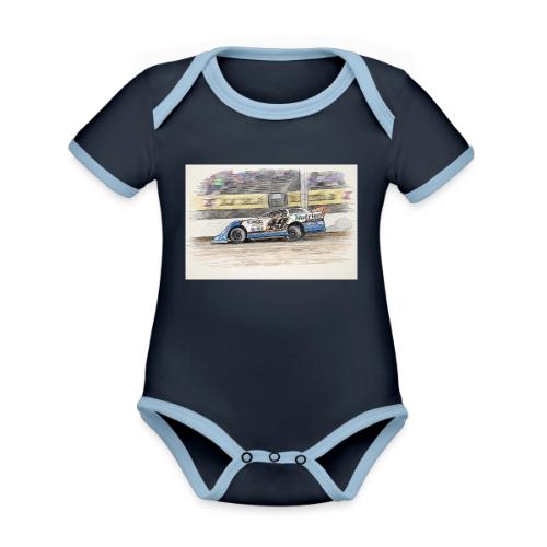 Jonathan Davenport's #49 - Organic Contrast SS Baby Bodysuit