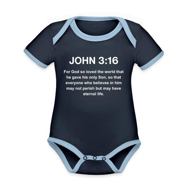 John 3:16 Christian Apparel – White
