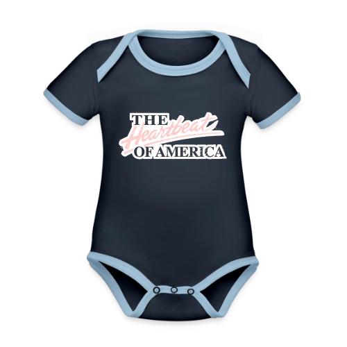 The Heartbeat of America - Organic Contrast SS Baby Bodysuit