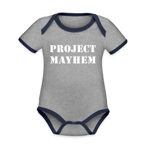 Project Mayhem - Organic Contrast SS Baby Bodysuit