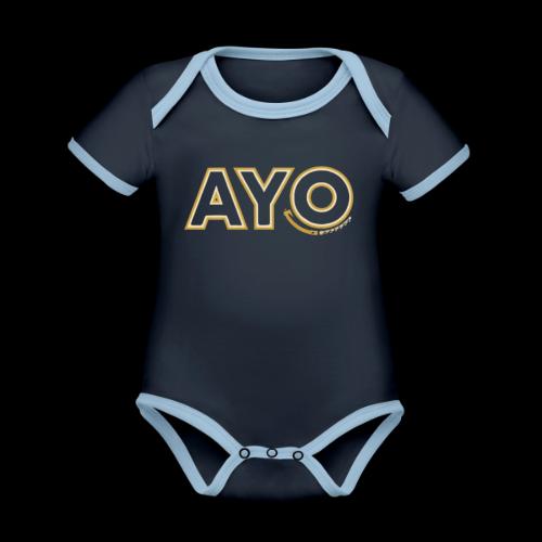 AyoGaming's Logo v1 - Organic Contrast SS Baby Bodysuit