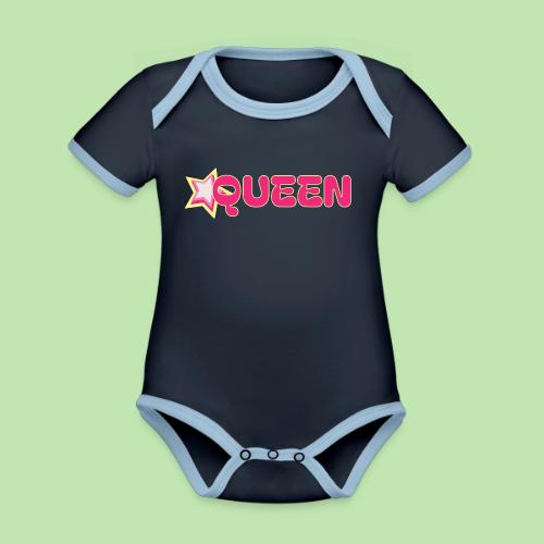 queen high resolution logo transparent 1 - Organic Contrast SS Baby Bodysuit
