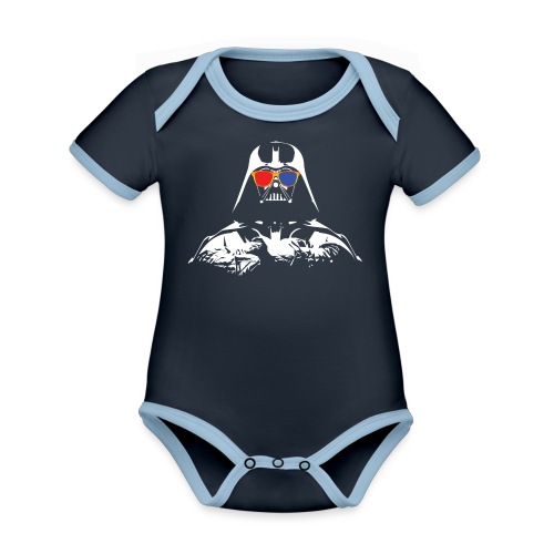 Vader Geek - Organic Contrast SS Baby Bodysuit