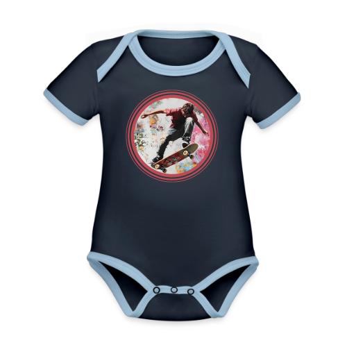 Skateboarding Soul - Organic Contrast SS Baby Bodysuit