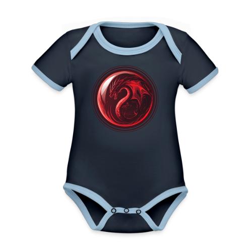 Dragon Orb - Organic Contrast SS Baby Bodysuit