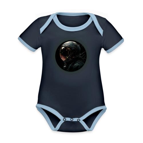 Astronaut: Reach for the stars - Organic Contrast SS Baby Bodysuit