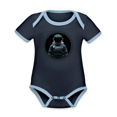 Astronaut: Blast off in style! - Organic Contrast SS Baby Bodysuit