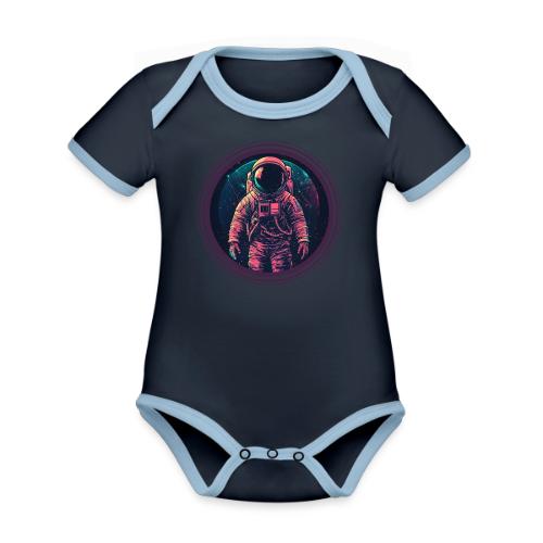 Astronaut: Explore the unknown - Organic Contrast SS Baby Bodysuit