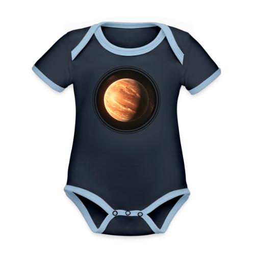 Exoplanet Frontiers - Organic Contrast SS Baby Bodysuit